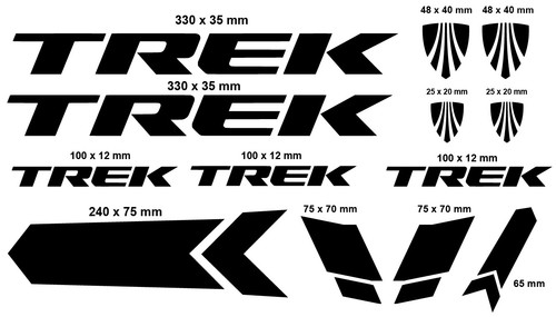 Black trek bike frame - -trek,